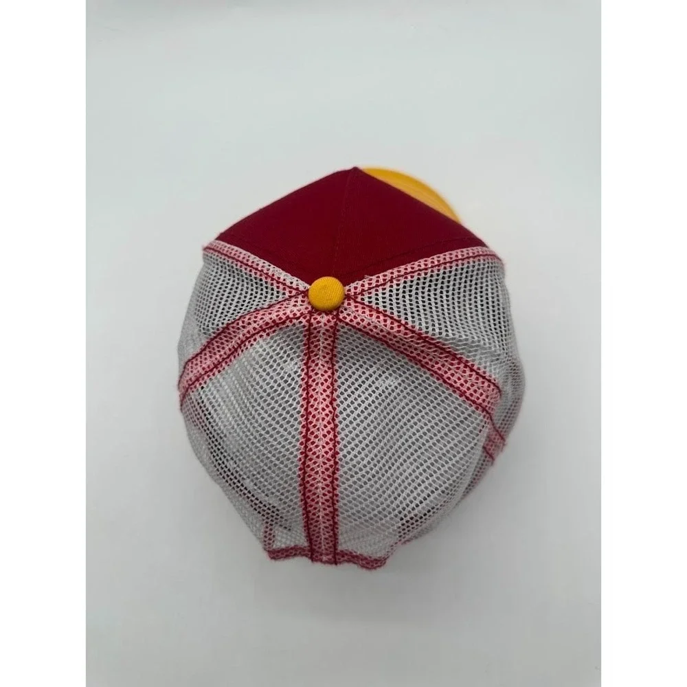 New Von Dutch Trucker Hat Burgundy Gold White Mesh Snapback Adjustable Cap USA